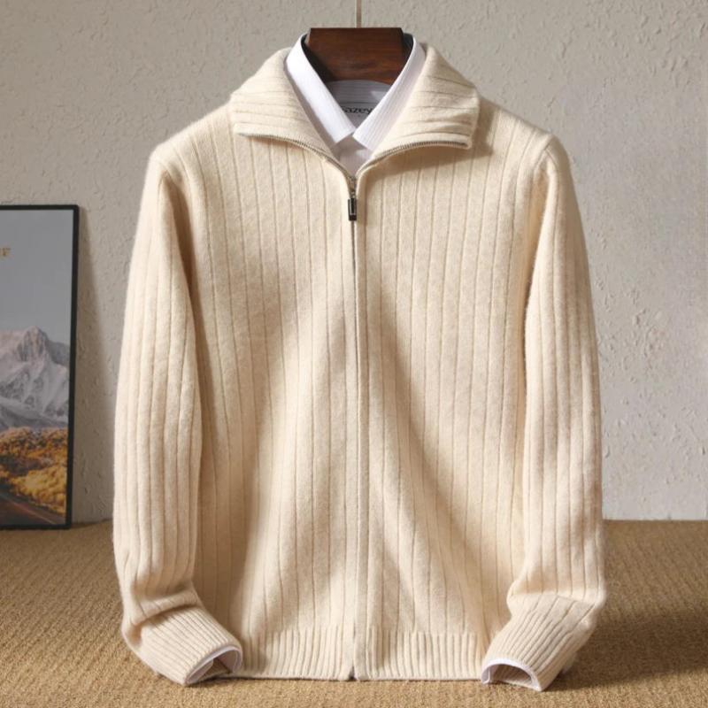 Pull D'hiver En Cachemire Tendance Pour Homme | Avec Fermeture Éclair