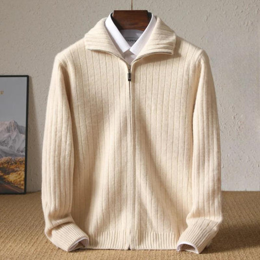 Pull D'hiver En Cachemire Tendance Pour Homme | Avec Fermeture Éclair