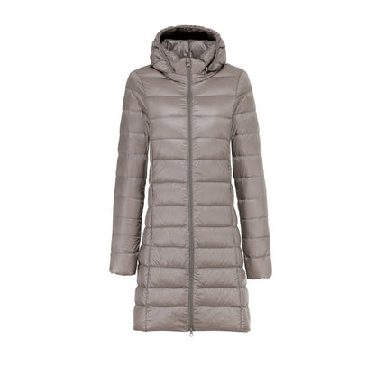 Veste Matelassée D’Hiver Avec Capuche Pour Femme | Longue