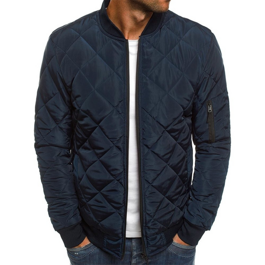 Blouson Bombardier Matelassé Pour Homme Avec Poches | Hiver