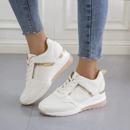 Baskets Compensées À Lacets Pour Femme | Décontractées