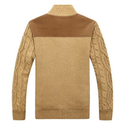 Cardigan En Tricot Avec Doublure En Peluche Pour Homme | Hiver