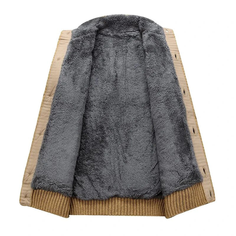 Cardigan En Tricot Avec Doublure En Peluche Pour Homme | Hiver