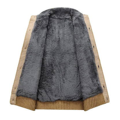 Cardigan En Tricot Avec Doublure En Peluche Pour Homme | Hiver