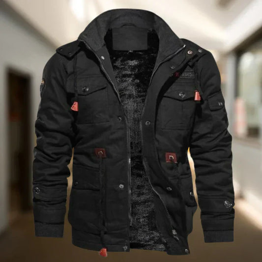 Veste Épaisse À Col Montant Pour Homme | Hiver