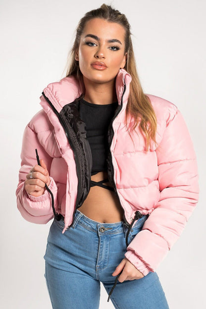 Veste Courte Matelassée Pour Femme | Manches Longues