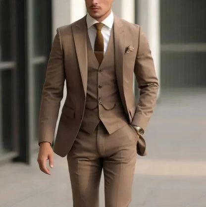 Costume D'invité De Mariage 3 Pièces Pour Hommes | Classique