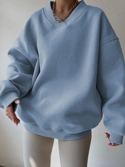 Sweat-shirt Décontracté À Manches Longues Pour Femme | Surdimensionné