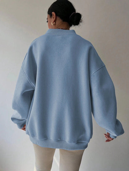 Sweat-shirt Décontracté À Manches Longues Pour Femme | Surdimensionné