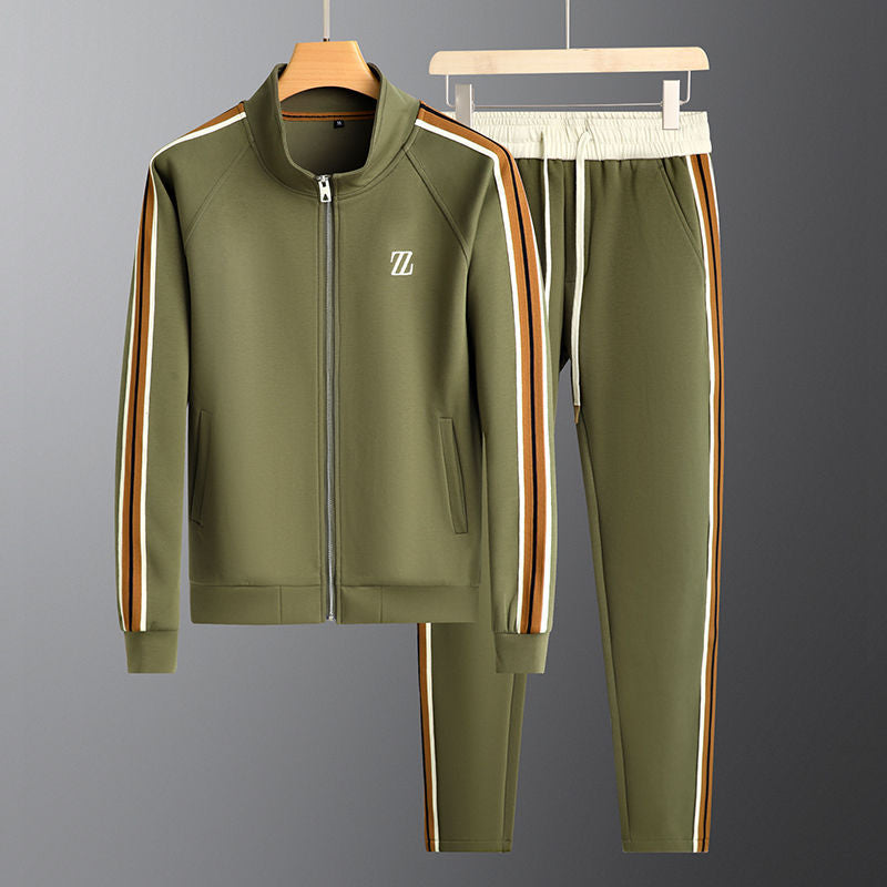 Ensemble De Survêtement Zippé 2 Pièces Pour Homme | Manches Longues