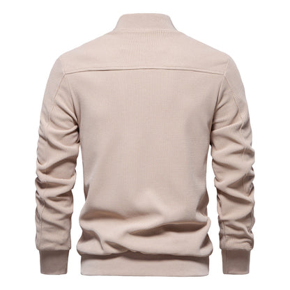 Veste D'hiver Décontractée En Tricot Pour Homme | Fermeture Éclair