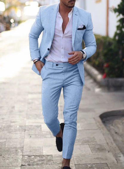 Costume Classique 2 Pièces Pour Homme | Blazer Et Pantalon
