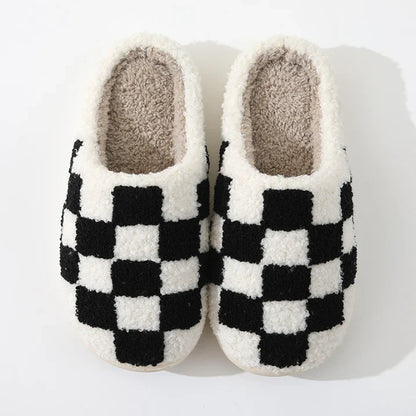 Chaussons D’intérieur Unisexe | Motif À Carreaux