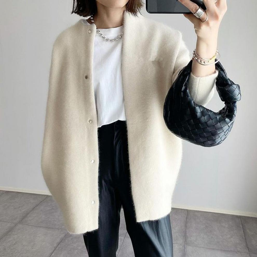 Cardigan D’Hiver Boutonné Pour Femme | Long