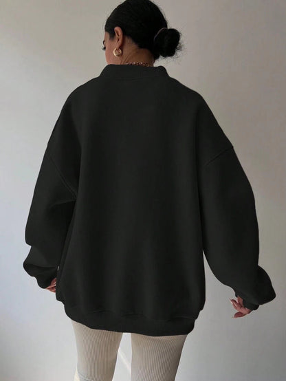 Sweat-shirt Décontracté À Manches Longues Pour Femme | Surdimensionné