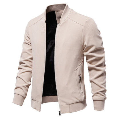 Veste D'hiver Décontractée En Tricot Pour Homme | Fermeture Éclair