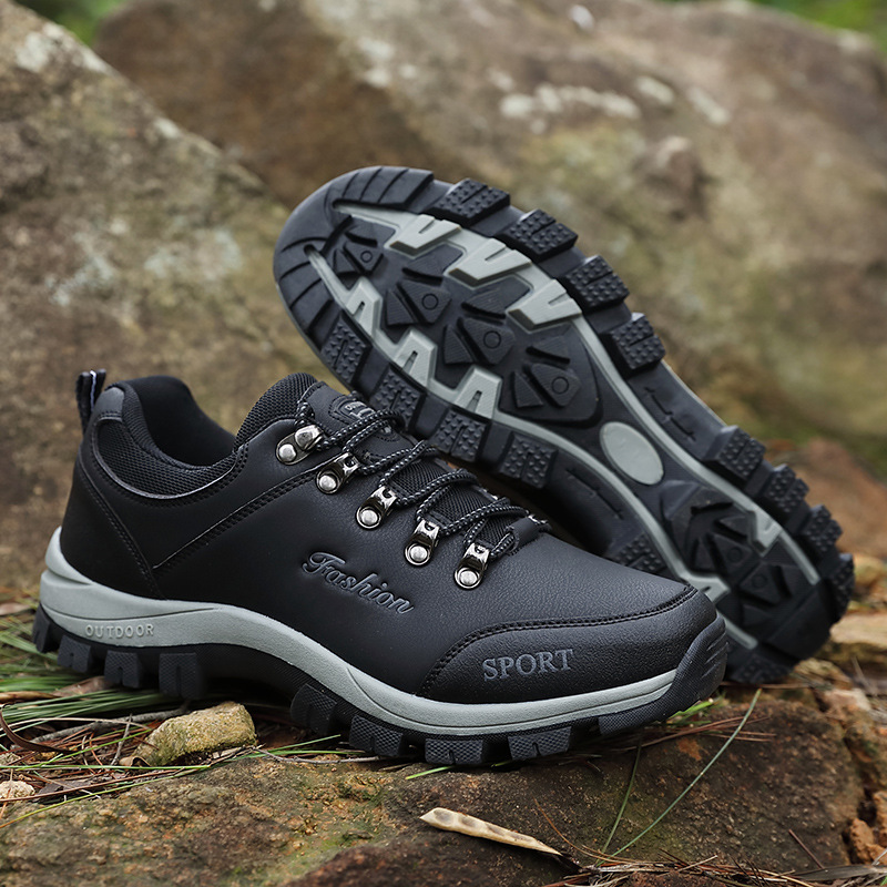 Chaussures De Randonnée À Lacets Pour Hommes | Semelle Crantée
