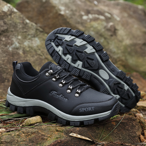 Chaussures De Randonnée À Lacets Pour Hommes | Semelle Crantée