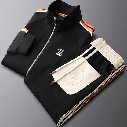 Ensemble De Survêtement Zippé 2 Pièces Pour Homme | Manches Longues