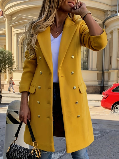 Manteau Long Boutonné Pour Femme | Automne