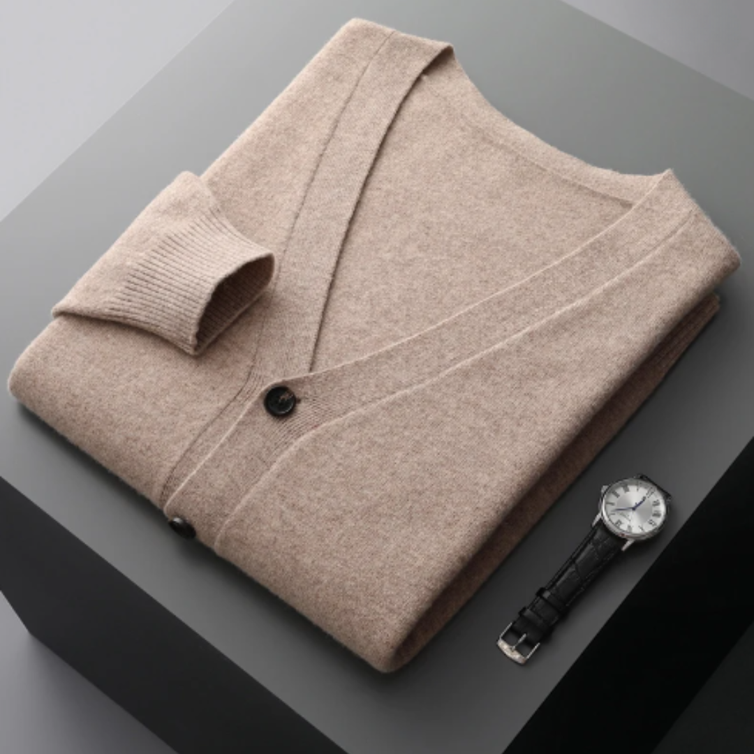 Cardigan Boutonné À Col En V Pour Homme | Hiver