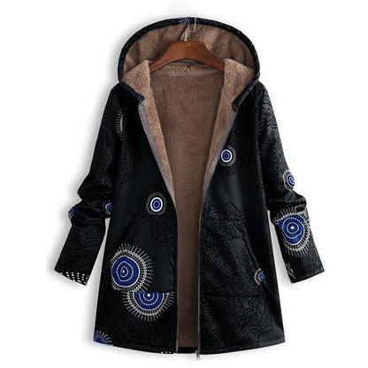 Veste À Capuche À Motifs Pour Femme | Hiver