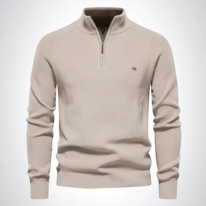 Pull côtelé décontracté à manches longues pour homme | Hiver