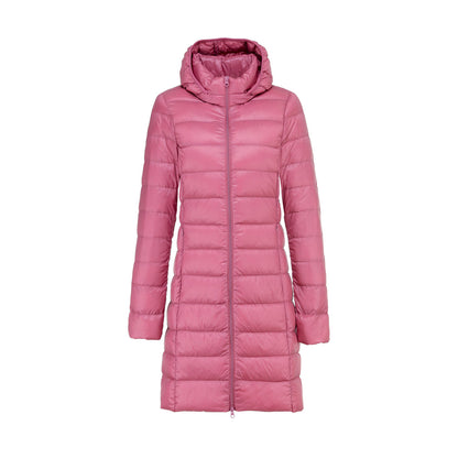 Veste Matelassée D’Hiver Avec Capuche Pour Femme | Longue