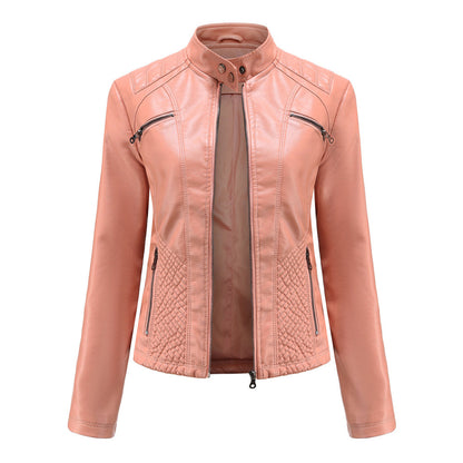 Veste En Cuir Tendance Pour Femme | Fermeture Éclair