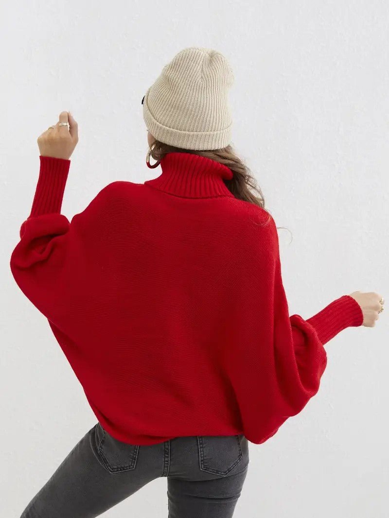 Pull Tricot Femme Col Roulé – Doux et Chic pour Hiver 3