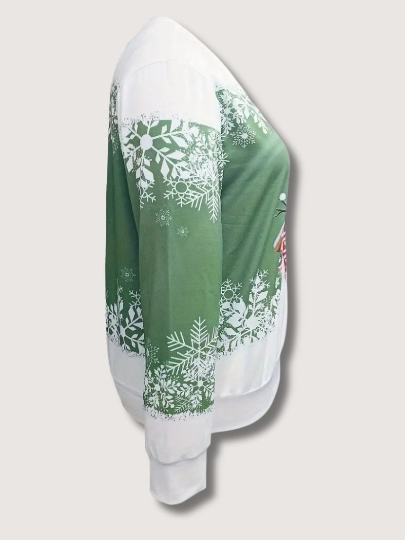 Pull de Noël Femme - Confort Doux avec Imprimé Bonhomme de Neige 6
