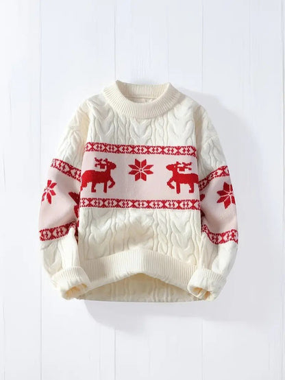 Pull de Noël Femme Renne – Confort Doux pour les Fêtes 0