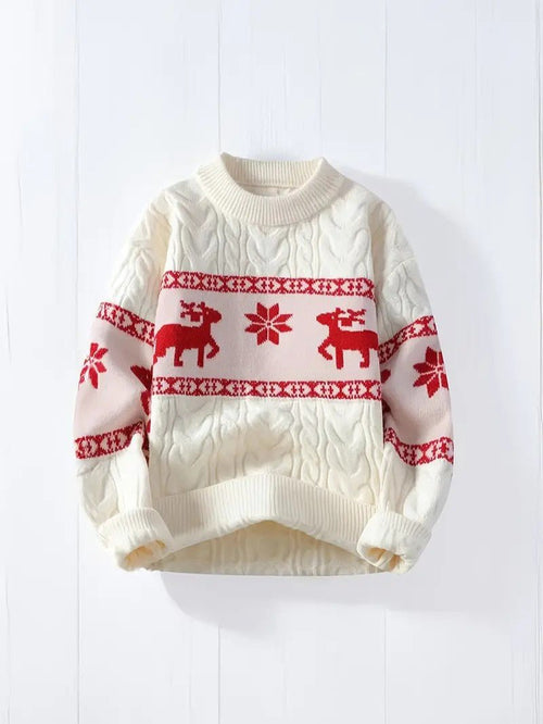 Pull de Noël Femme Renne – Confort Doux pour les Fêtes 0