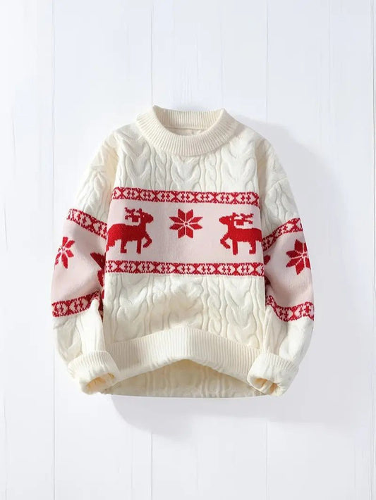 Pull de Noël Femme Renne – Confort Doux pour les Fêtes 0