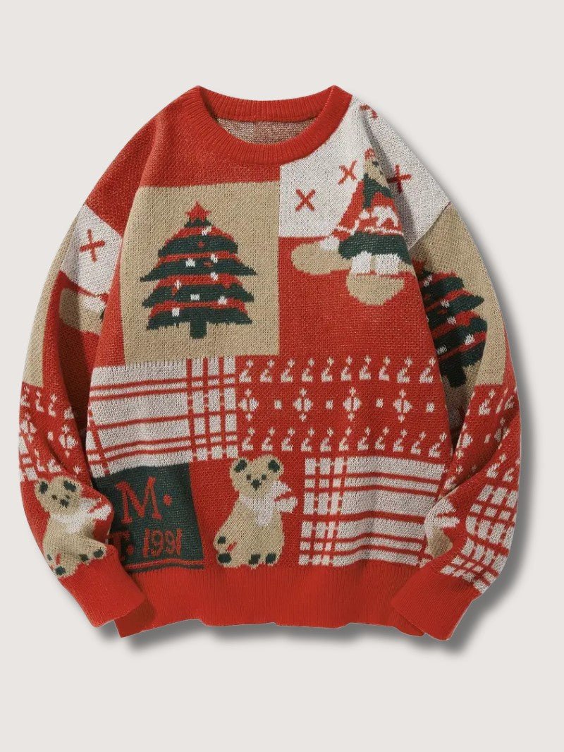Pull de Noël Femme Santa Bear – Confort Douillet et Festif 0