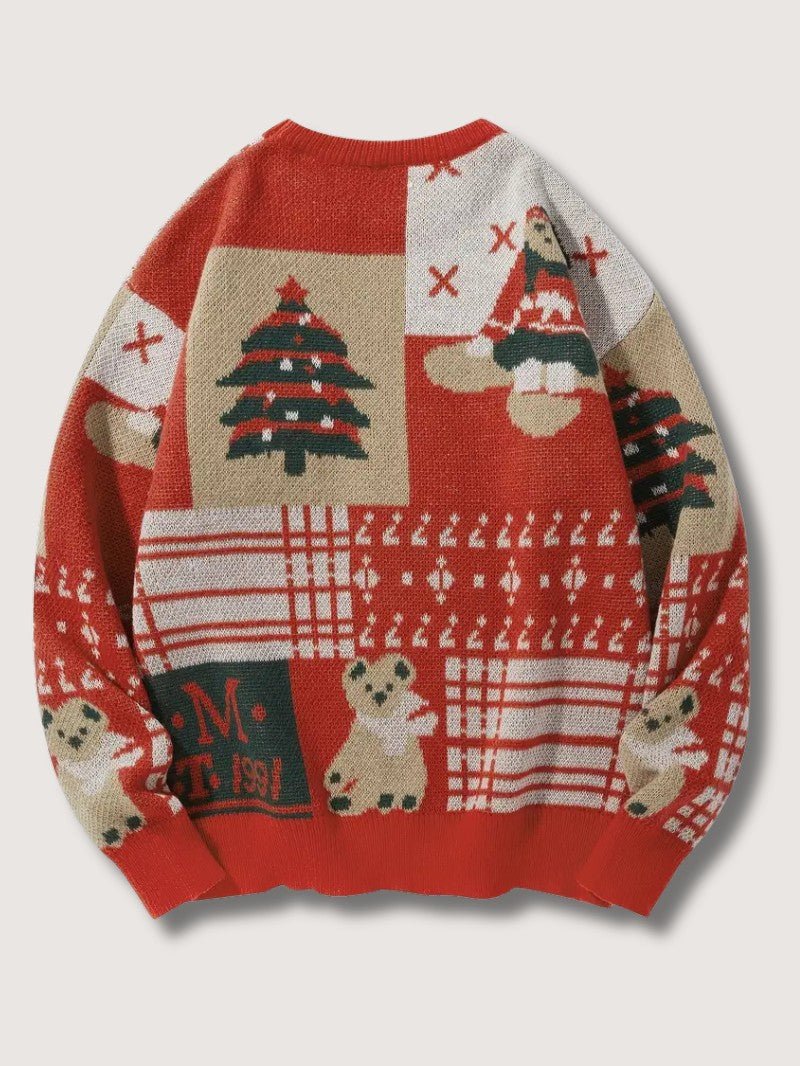Pull de Noël Femme Santa Bear – Confort Douillet et Festif 1