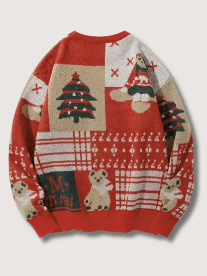 Pull de Noël Femme Santa Bear – Confort Douillet et Festif 1