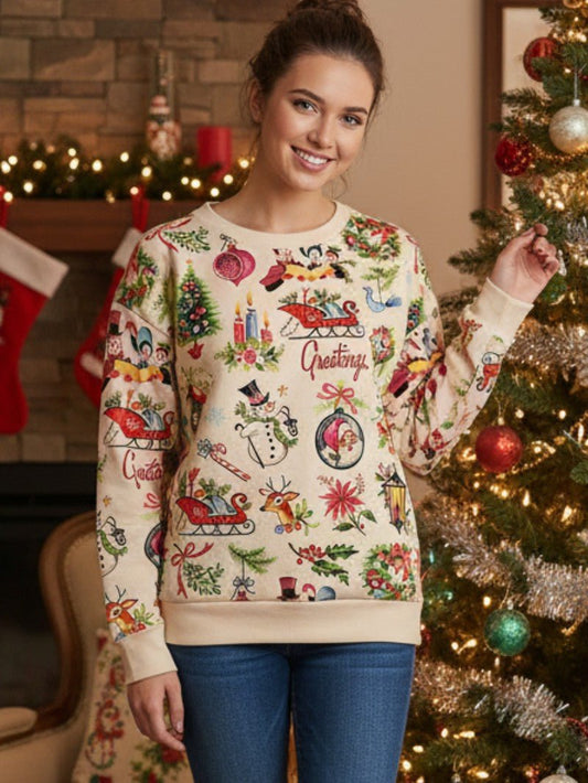 Pull de Noël Femme – Confort Doux et Imprimés Festifs 0