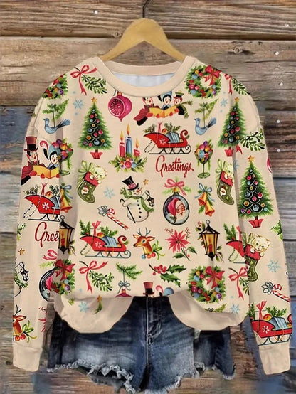 Pull de Noël Femme – Confort Doux et Imprimés Festifs 1