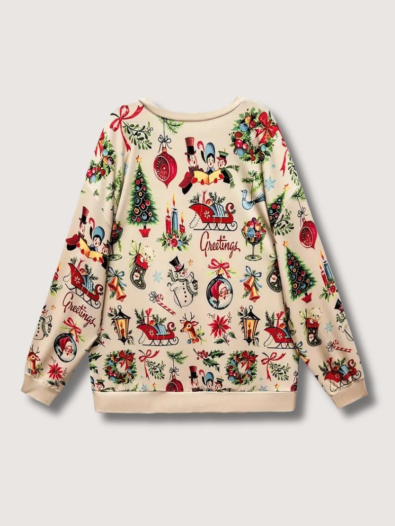 Pull de Noël Femme – Confort Doux et Imprimés Festifs 2