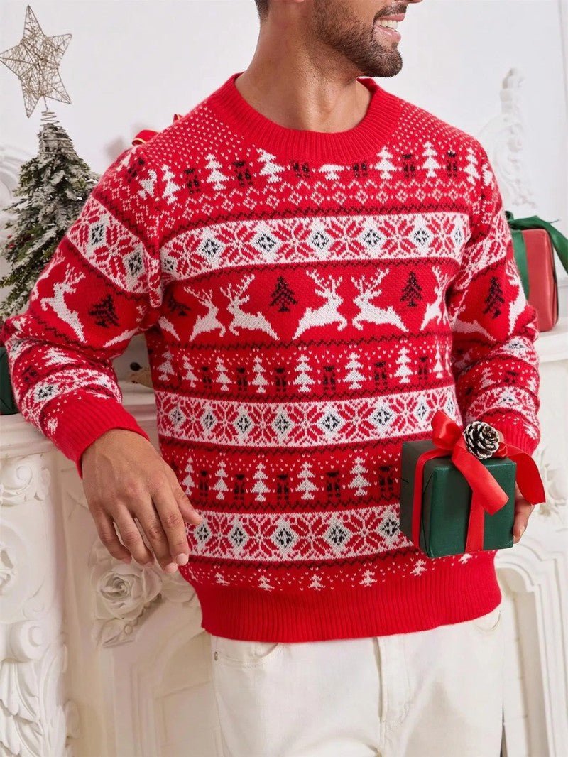 Pull de Noël Homme – Confort Doux avec Motifs Festifs 3