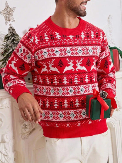 Pull de Noël Homme – Confort Doux avec Motifs Festifs 3