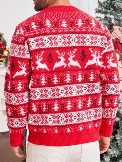 Pull de Noël Homme – Confort Doux avec Motifs Festifs 4