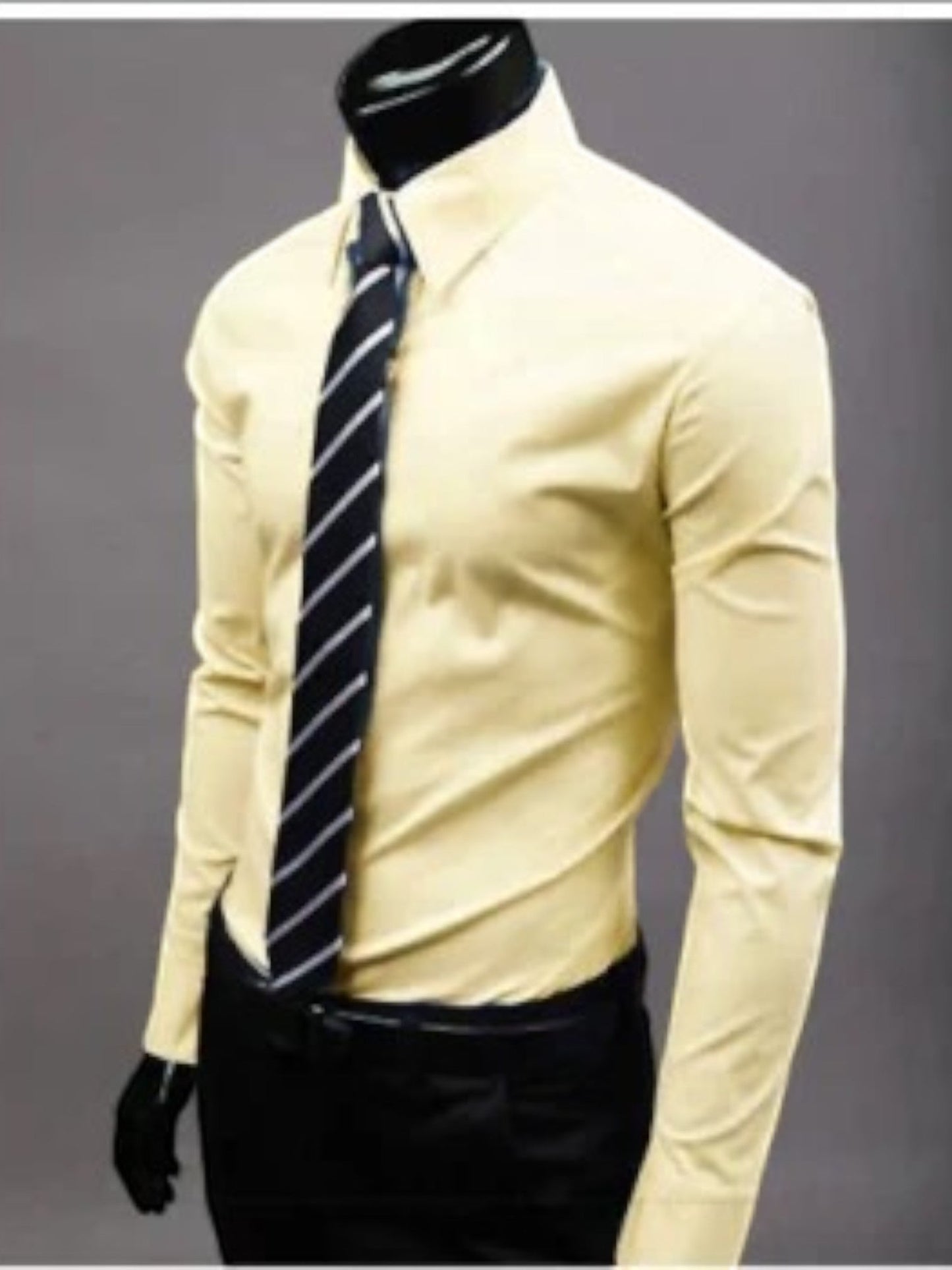 Chemise Formelle Sans Repassage Pour Homme Avec Haute Élasticité | À La Mode