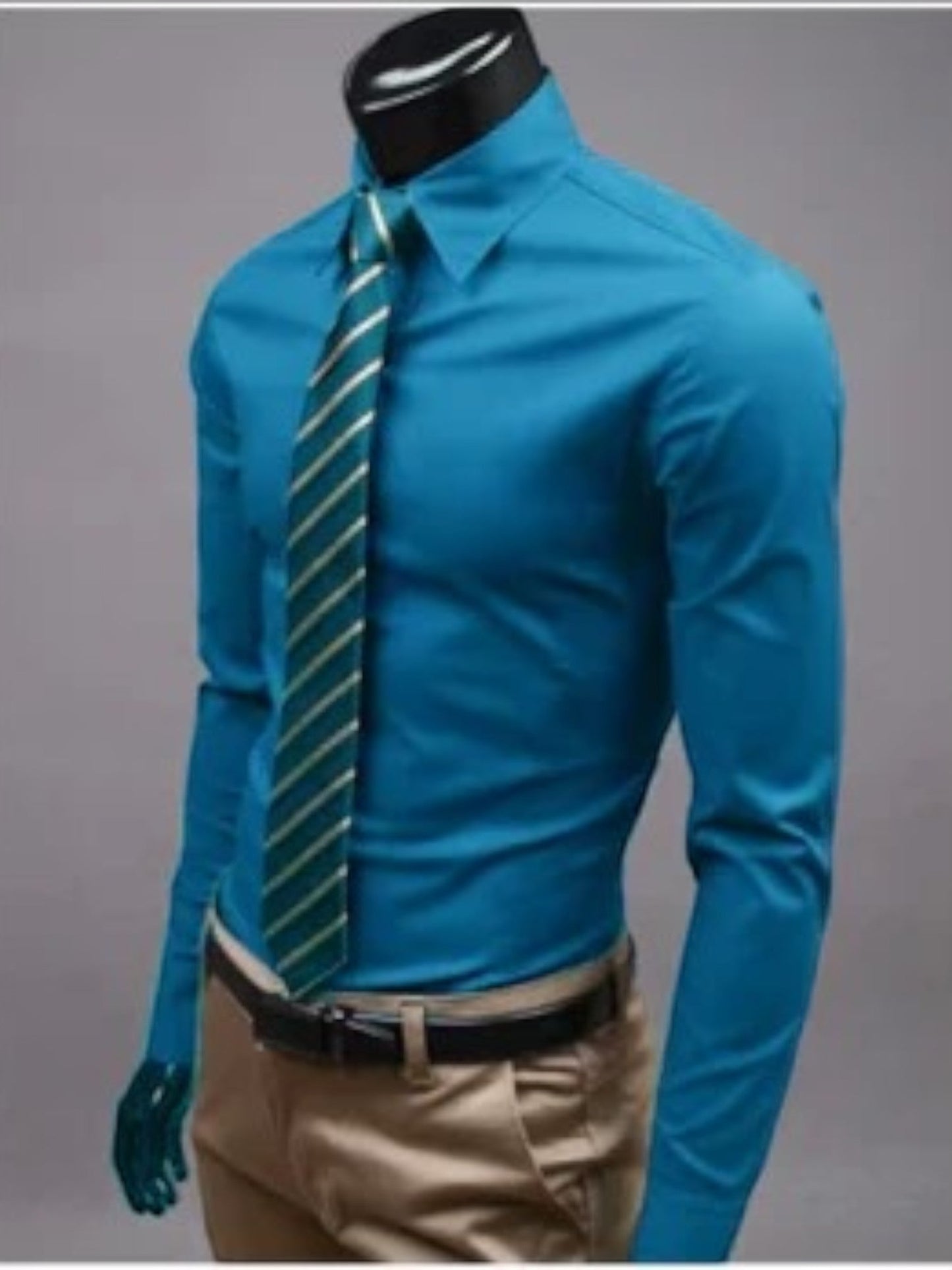 Chemise Formelle Sans Repassage Pour Homme Avec Haute Élasticité | À La Mode