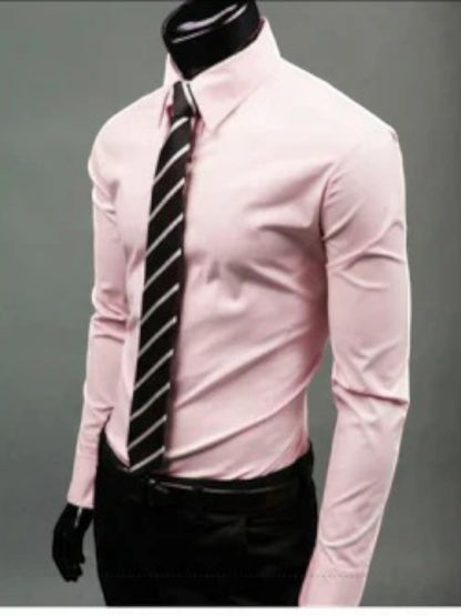 Chemise Formelle Sans Repassage Pour Homme Avec Haute Élasticité | À La Mode