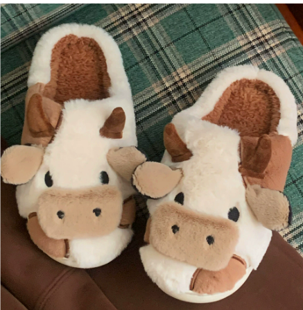 Chaussons D’hiver Pour Femme Avec Motif Animal | Intérieur
