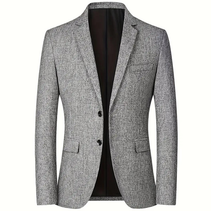 Blazer Texturé À Deux Boutons Pour Homme | Moderne