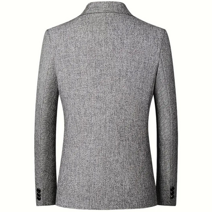 Blazer Texturé À Deux Boutons Pour Homme | Moderne