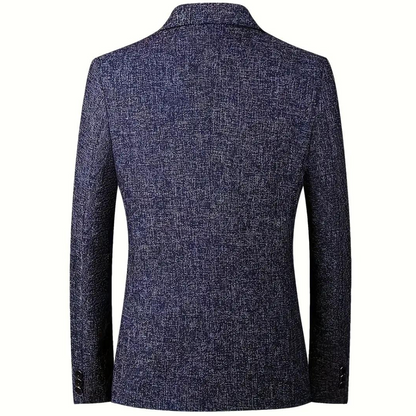 Blazer Texturé À Deux Boutons Pour Homme | Moderne